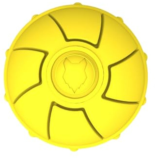 Fenrir - Dog Ball - High Bouncing Yellow Rubber Ball for Fetch & Recall - 2.5 Inch Durable Floating Dog Toy - Water Retrievable Interactive Ball for All Breeds (Medium)