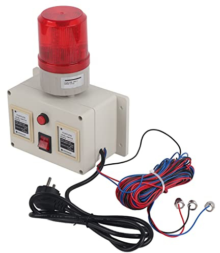 Nivel de Agua Sensor de Alarma Detector Sirenas Ajustables 90-105DB Sensor Nivel Fluido Sensores Agua Alto y bajo