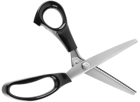 Pissente Picsors de Tijeras Pinchadas de Vestimenta, Cuchillas de Acero Inoxidable, Diseño Ergonómico, Ideal para Telas y Cuero, para Alcantarillas Profesionales y de Hobby (3 mm)