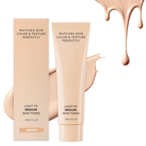 Color Changing Foundation, färgmatchande foundation | Med uppbyggbar opacitet, färgmatchande perfekt för mogen känslig hud