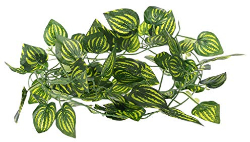 GMBYLBY pour Reptiles, vignes suspendues, Feuilles artificielles, de Terrarium, Accessoires de décoration d ' Habitat, Accessoires pour Dragon Barbu, Bois flotté, Fournitures pour Reptiles,