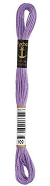 ANCHOR Broderi gängor sticktwist, löplängd: 8 m 109
