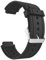 MoKo Watch Band Compatible with Garmin Vivoactive, Soft Silicone Replacement Fitness Bands Wristbands with Metal Clasps for Garmin Vivoactive/Vivoactive Acetate Sports GPS Smart Watch - BLACK
