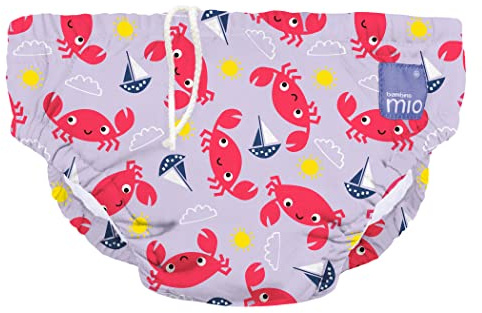 Bambino Mio, Costumino Contenitivo, A Prova di Perdite, Stiloso e Leggero, Baia Dei Granchi, Larga (2+ Anni)