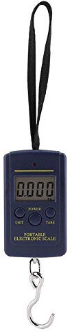 Wifehelper Escala para colgar, balanza electrónica, báscula de gancho digital, báscula portátil para bolsa de aparejos, equipaje, pescado
