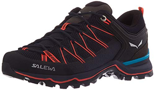 Salewa WS Mountain Trainer Lite Chaussures de Randonnée Basses, Premium Navy/Fluo Coral, 38.5 EU