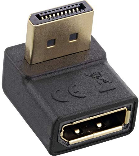 InLine® DisplayPort Adapter, DisplayPort Stecker/Buchse, nach Oben gewinkelt