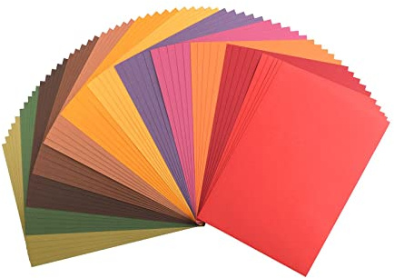 Florence Papier Cartonné Lisse - A4 - Autumn - 19 x 5 feuilles - 216 g/m² - pour Scrapbooking, Carterie, Perforation et Faire Part de Mariage