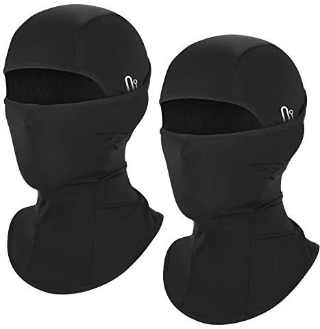 HEGCOIIE 2 Stück Sommer Sturmhaube für Herren und Damen, Kühlung Balaclava Elastisch UV Schutz Atmungsaktiv Gesichtsmaske für Outdoor Sports Radfahren, Motorrad, Fahrrad