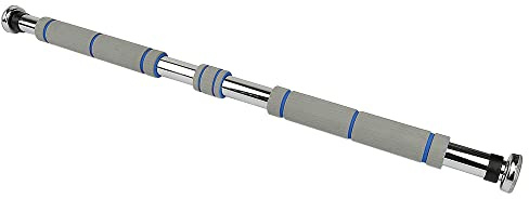 Barre de Tractions Porte, | 80-130 cm | 150 kg | Pull Up Bar Antidérapante, Barre De Traction Sans Fixation, Barre Traction Musculation, Barres de Traction, Barre Fixe (gris)