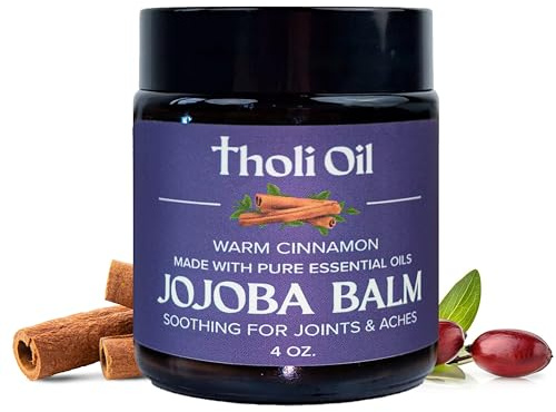 Plantar Fasciitis Relief Balm – Jojoba Cream with Cinnamon, Cassia, Spikenard & Hyssop – Soothes Heels, Supports Joints & Skin Repair (4oz)