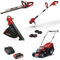 Einhell Akku-Garten-Set Power X-Change (18 V, inkl. Akku-Heckenschere, Akku-Rasentrimmer, Akku-Rasenmäher, Akku-Laubsauger, 2X 4,0 Ah Akku, 2,5 Ah Akku, Ladegerät)