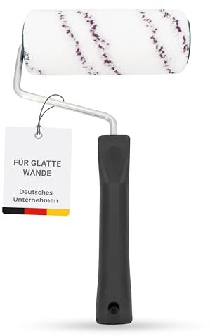 Kolorat® Farbroller Wandfarbe – 18cm gepolsterte Rolle – ideal für professionelle Ergebnisse und glatte Oberflächen – fusselfrei, strapazierfähig & spritzarm