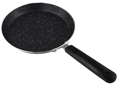 Padella per crepe, per piano cottura elettrico a gas a induzione, Tawa, per pancake, roti, chapati, dosa, omelette con manico anti scottatura