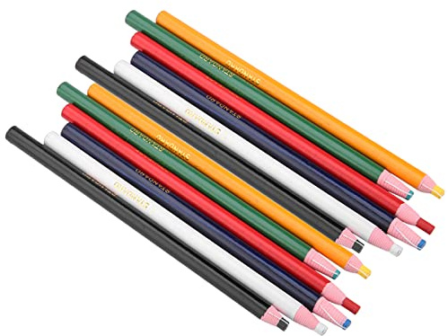 Crayons Craie pour Couture Stylos de Marquage Durables et Non Toxiques pour Tissu Cuir Bois Ensemble de Couleurs M lang es