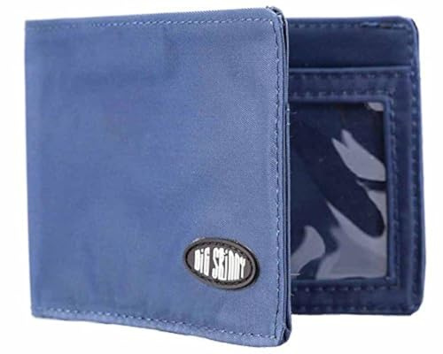 Big Skinny Men's Compact Sports Bi-Fold Slim Wallet, Holds Up to 20 Cards, Navy
