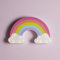 Lights4fun - Lampada di Legno a Forma di Arcobaleno con 14 LED Bianco Caldo a Pile