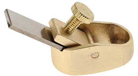 Wood Planer Hand Tool Thumb Plane Hand Plane Tool Mini Plane Wood Trimming Plane for Woodworking Surface Smoothing Edge Trimming (XS,Golden)