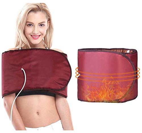 HSRG Electric Vibrating Slimming Belt, Far Infrared Moxibustion Electric Heating Waist Belt, Vibration Sauna Massage Belt Lumbar Disc Slimming Belt for Women Men