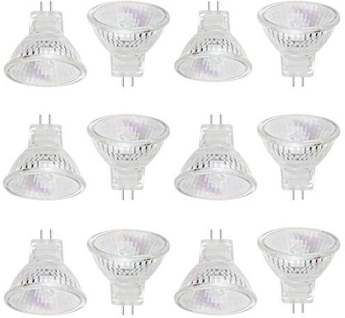 EKSAVE MR11 Halogen Bulbs 12V 35W GU4 Bi-Pin Base Spotlight Dimmable Warm White 2800K,12Pcs