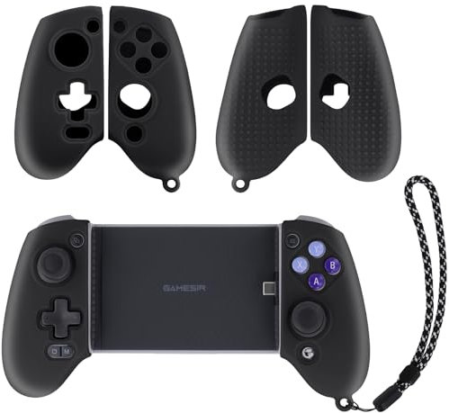 Aenllosi Silikon Griff Taschen Cover für Gamesir G8 Galileo/G8 Plus Mobile Gaming Controller,GameSir Handy Gaming Controller Hülle. (Nur Tasche) (Schwarz)