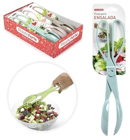 1 Pezzo Pinza da Tavola per Insalata Multiuso in Plastica 4 Colori