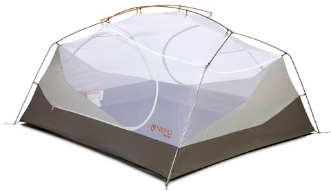 NEMO Equipment Aurora Backpacking Tent & Footprint - Fog/Smokey Olive - 3-Person