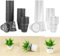 Cultivo eficiente de plantas con 40 copas de malla para cultivo sin suelo (blanco)