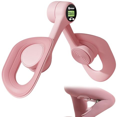 CLIUNT Oberschenkeltrainer Beckenbodentrainer für Frauen, Trainer Beintrainer für Heimbeine, Po Trainer Beintrainer, Trainer Innenschenkel mit Zählfunktion, Für Beckenboden, Postpartale Rehabilitatio