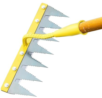 Rastrillo para Malas Hierbas,Nivelador y Extractor Resistente - Herramienta arrancadora de Hierba - para jardín, césped, Parterre, Invernadero, vivero, , Campo, Exteriores