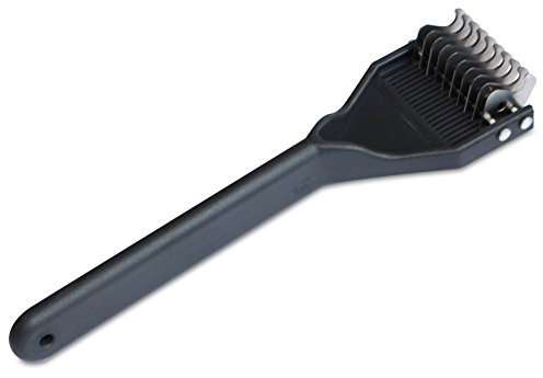 Mars Coat King Dematting Undercoat Grooming Rake Stripper Tool for Dogs and Cats, Stainless Steel with Plastic Handle, Made in Germany, 10-Blade Medium