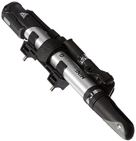 Topeak Mini Morph Pumpe mit Messgerät, Schwarz, Silber, 26,5 x 5 x 2,8 cm