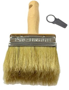 Brosse pour papier peint - Dimensions : 40 x 140 mm, Natural Bristle Hair, 30x70