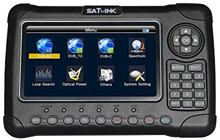 MU 1pc Satlink WS-6980 DVB-S2 + DVB-C + DVB-T2 COMBO détection de puissance optique Analyseur de spectre satellite finder mètre numérique S