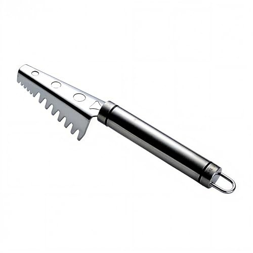 Fish Scaler with Large Sawtooth Design Stainless Steel Fish Scale Remover Tool for Kitchen