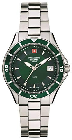 Swiss Alpine Military Damen Uhr Analog Quarz 7740.1134SAM Edelstahl