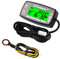 Runleader Digitaler Drehzahlmesser,Motortemperaturanzeige,Alarm RPM und Temp,Hintergrundbeleuchtung für Rasentraktor Kompressor Generator Schneemobil Marine Jet Ski Pit Bike