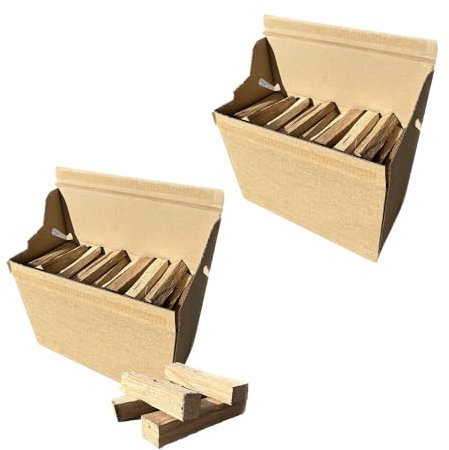 Warma Oak Pizza Stix Oven Wood Logs 9kg - Kiln Dried Oak Hardwood Kindling Sticks - For Ooni Uuni Nero Dellonda Portable Small Mini Pizza Ovens Garden Outdoor Fire Pits & Stoves - 2 x 4.5kg Boxes