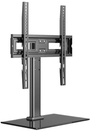 UNYKAch Soporte TV de Sobremesa para Pantallas Planas y Curvas de 23-60 Pulgadas (hasta 40 kg), Giratorio, VESA máx 400 x 400 mm