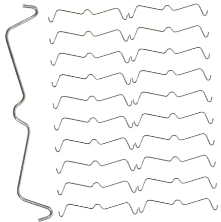 KOMBIUDA 100piezas Clips Fijadores De Gancho Para Tablero Perforado De Acero Inoxidable Accesorios Seguros Para Ganchos De Tablero De Clavijas Fijación y Anticaída Para Almacenamiento Garaj