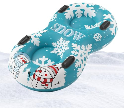 Slittino Gonfiabile | Slittino Gonfiabile Resistente A 2 Posti - Tubi Da Neve A Due Posti,per Bambini Ragazzi Adolescenti Adulti e Famiglia