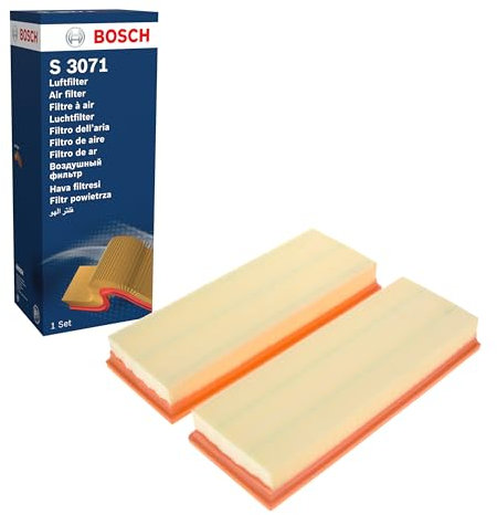 Bosch S3071 Car Air Filter - Separates Particles from the Air Intake - Moisture-resistant plus High Tensile Strength