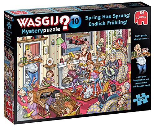Jumbo 81905 Wasgij Mystery 10 Endlich Frühling! 1000 Teile Puzzle