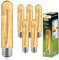 Lumiled T30 E27 Vintage LED Lampe 6W (Entspricht 50W), 660 Lm Farbiges Glas Leuchtmittel in Röhr 2000K Amber Licht Traditionelle Retro Warmglow Birne Filament 360° Glühbirnen, 6er-Pack Fadenlampe