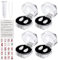 Vampir Zähne,4 Größen Vampir Gebiss,Halloween Vampirzähne Vampire Zähne Gefälschte Zahnersatz Fangs mit 1 Rohr Zähne Pellets Klebstoff Narben Tattoos,Vampire Teeth Fangs Cosplay Halloween Karneval
