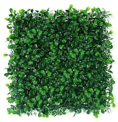 SUKORI 4-20 Piezas Plantas Artificiales, Panel de Pared de césped, seto de boj, vegetación, protección UV, decoración Verde, Valla de privacidad, Pantalla para Patio Trasero, Boda
