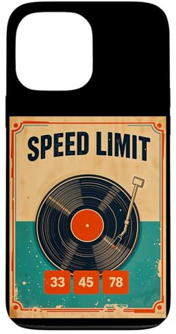 Tourne-disque vinyle rétro pour DJ 33 45 78 tr/min Coque pour iPhone 13 Pro Max