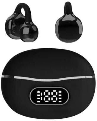 Horuili® Auriculares Bluetooth Abiertos, Auriculares inalámbricos con Clip para la Oreja, Bluetooth 5.4 inalámbrico, Cancelación del Ruido, Ecualizador dinámico, Sonido 3D