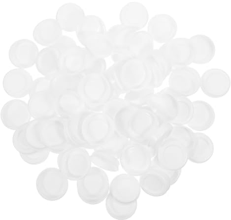 HOMSFOU Tapones Redondos Diseño Versátil Que Evita la Caída de Plástico Blanco 100 para Tubos de Póster Ideales para Envío y Uso en Oficina o Hogar