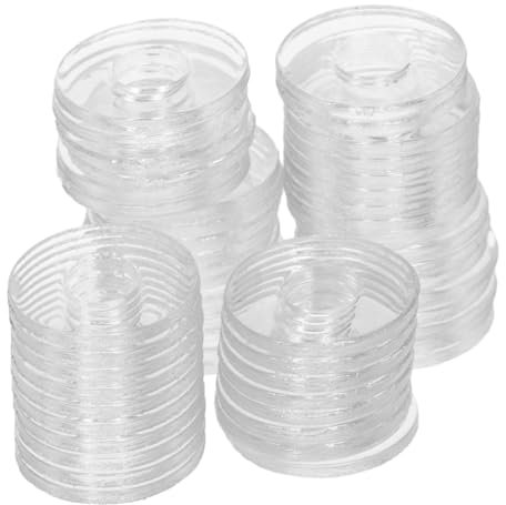 Mipcase 500Pièces Rondelles de Vinyle pour Réparation Joints Desserrage Transparent de Fixation Durables Résistants à Haute Température